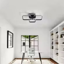 LED Ceiling Light,Modern Square LED Ceiling Lamp,60W Metal Acrylic Indoor Light for Bedroom,Study Room,Cool White Light 6000K