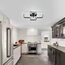 LED Ceiling Light,Modern Square LED Ceiling Lamp,60W Metal Acrylic Indoor Light for Bedroom,Study Room,Cool White Light 6000K